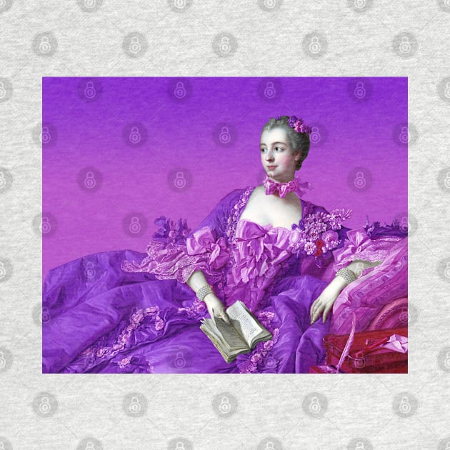 Madame de Pompadour in Pink and Purple by chmdance